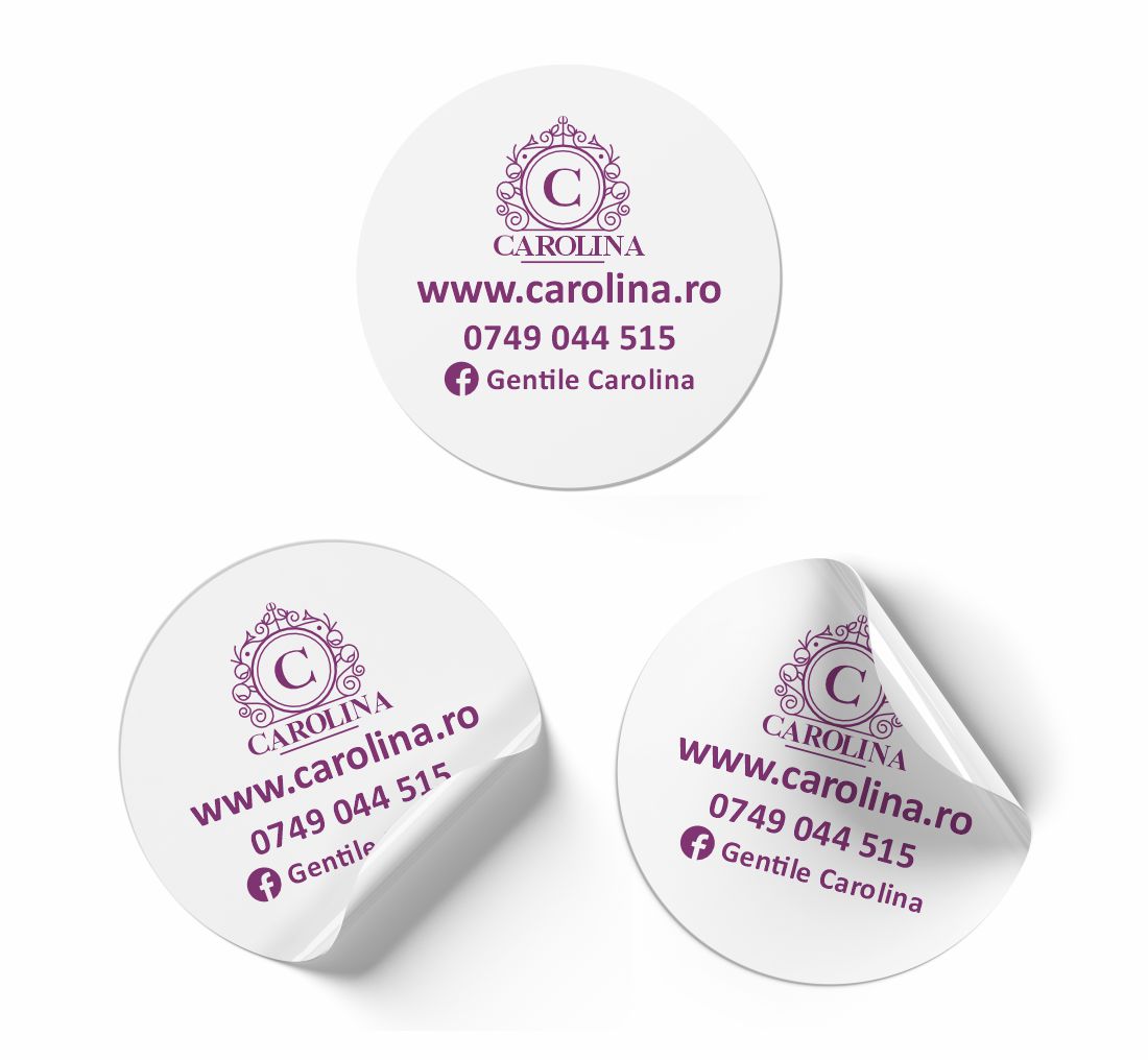 Self-Adhesive Label/Sticker With Personalization - Diameter 3cm