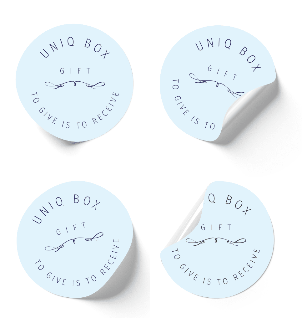 Self-Adhesive Label/Sticker With Personalization - Diameter 3cm