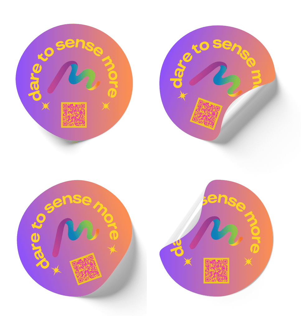 Self-Adhesive Label/Sticker With Personalization - Diameter 3cm