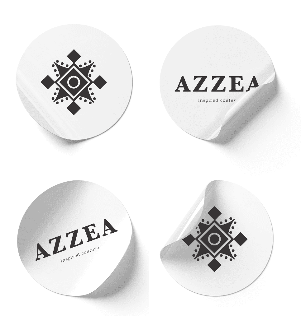 Self-adhesive sticker - model 14