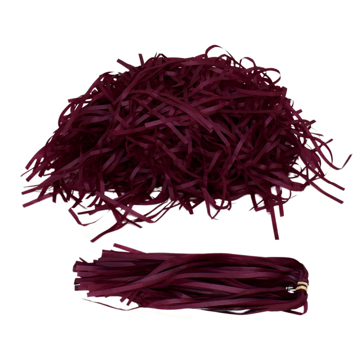 Burgundy shredded tissue paper for gift packaging