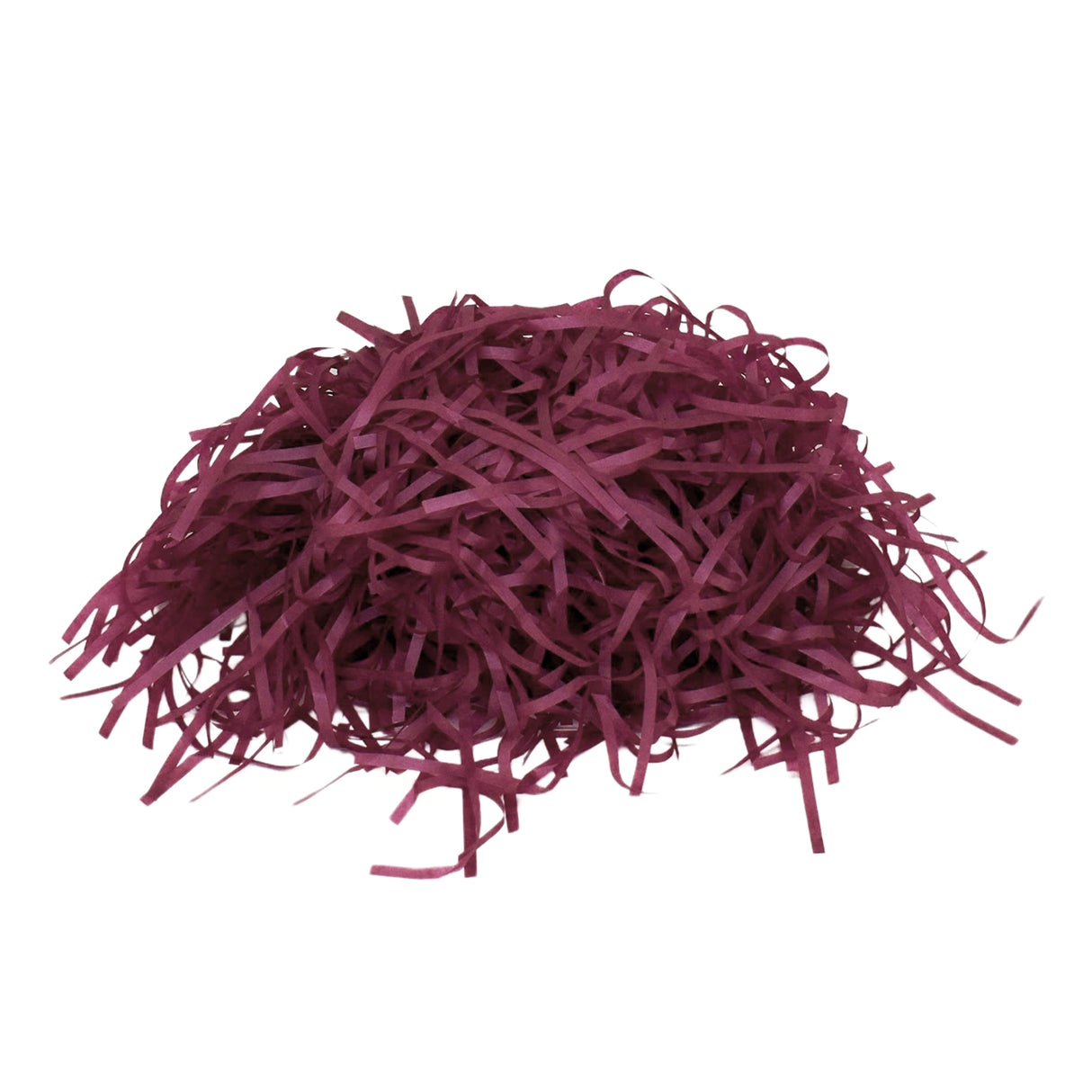 Burgundy tissue paper shred filler for gift boxes