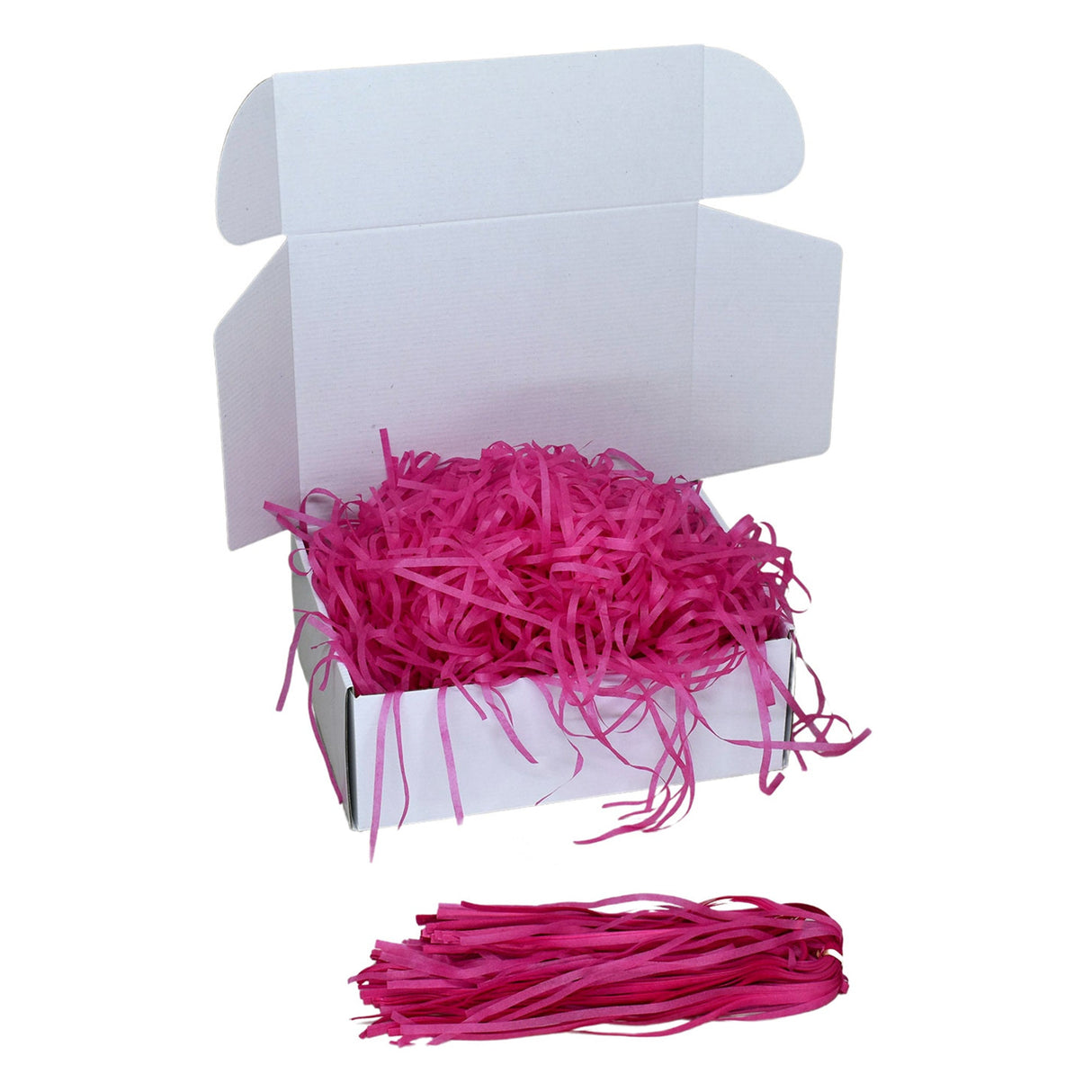 Cerisse tissue shred filler displayed in a white gift box