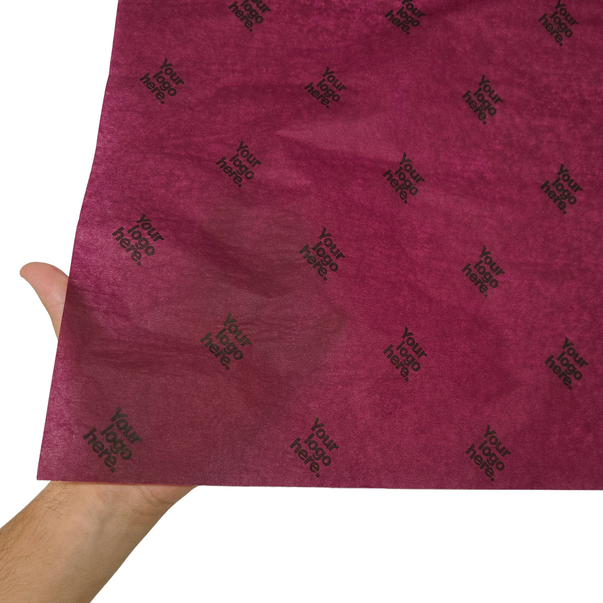 Custom tissue paper burgundy, texture and transparency, 17gsm – size 50x75cm