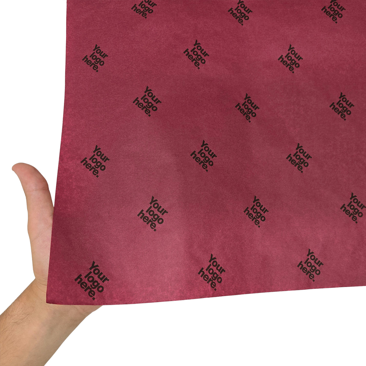 Custom tissue paper burgundy, texture and transparency, 28gsm – size 50x75cm