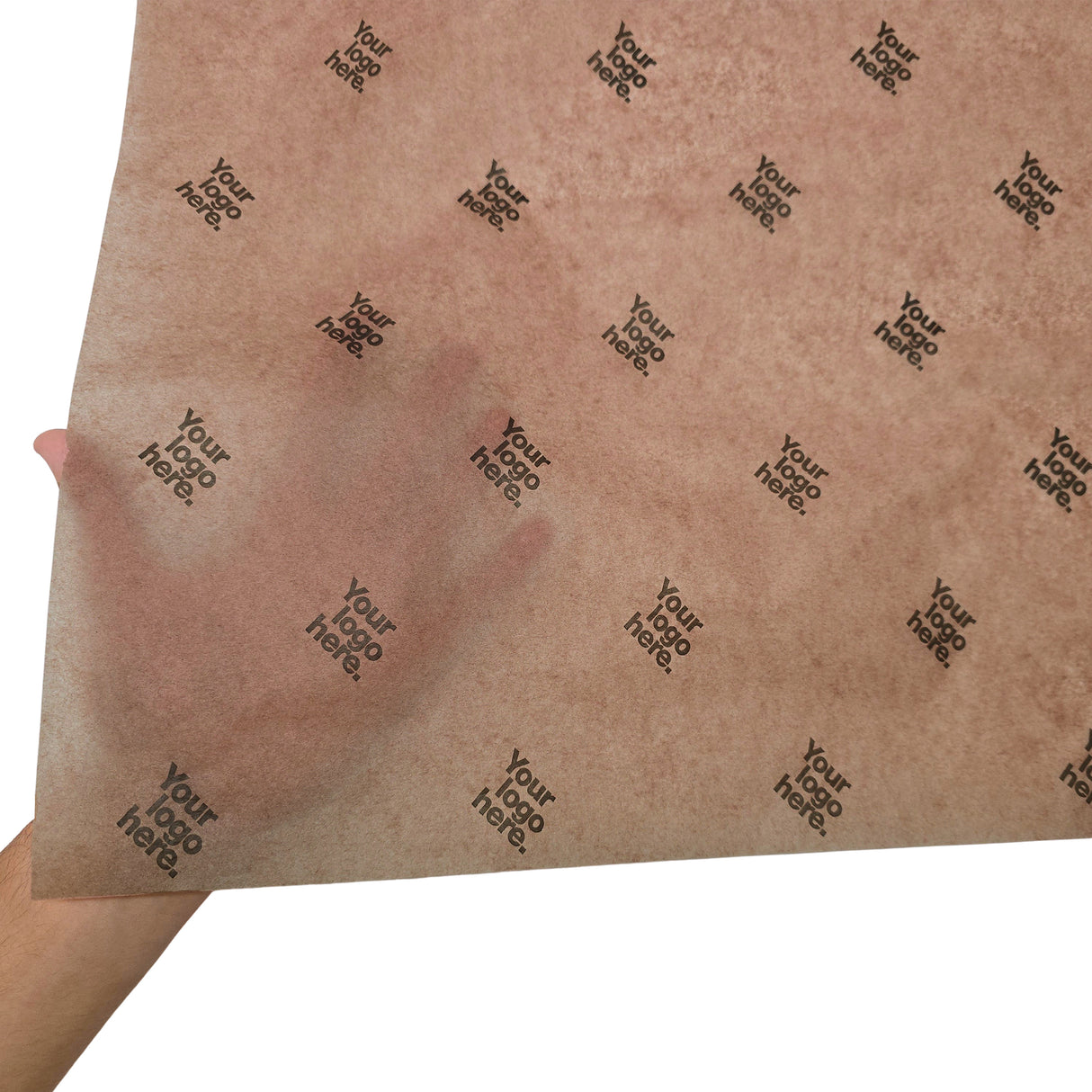 Custom tissue paper chocolate-brown, texture and transparency, 17gsm – size 50x75cm