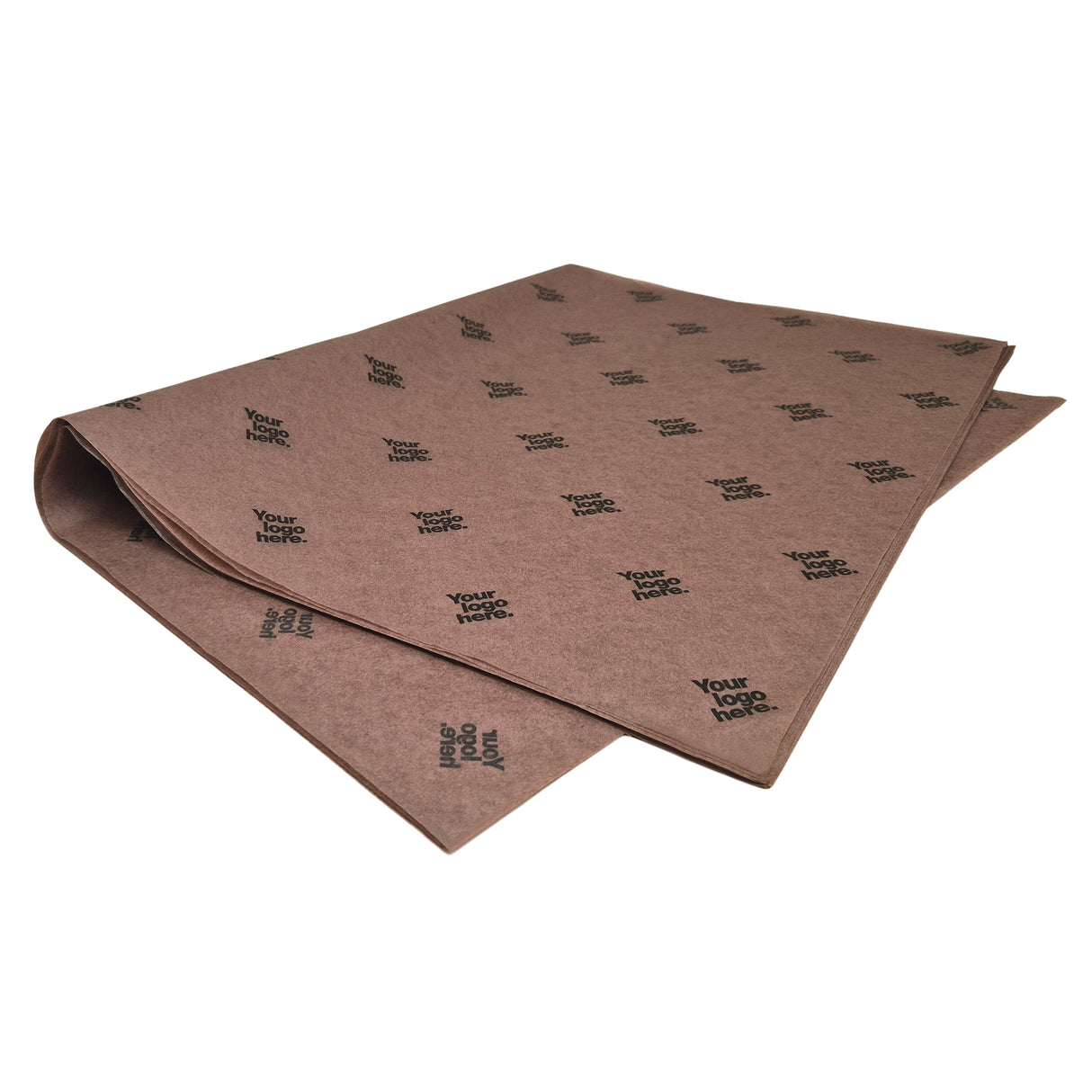 Custom tissue paper chocolate-brown, ream of sheets 17gsm – size 50x75cm