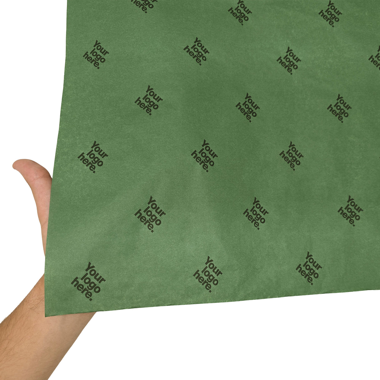 Custom tissue paper dark-green, texture and transparency, 28gsm – size 50x75cm