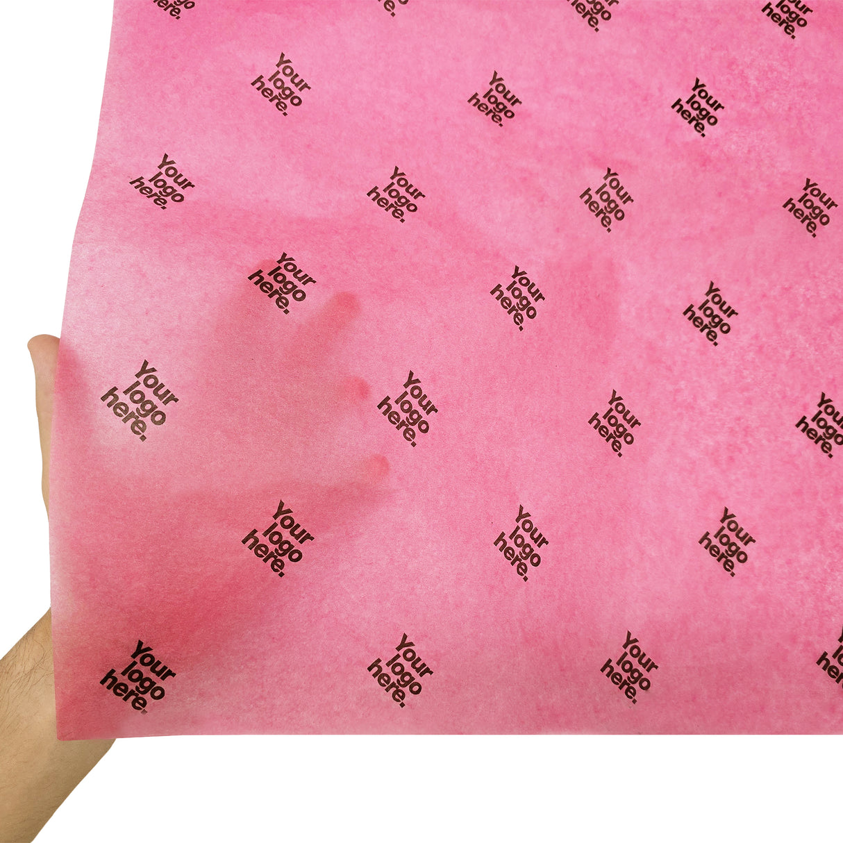 Custom tissue paper dark-pink, texture and transparency, 17gsm – size 50x75cm