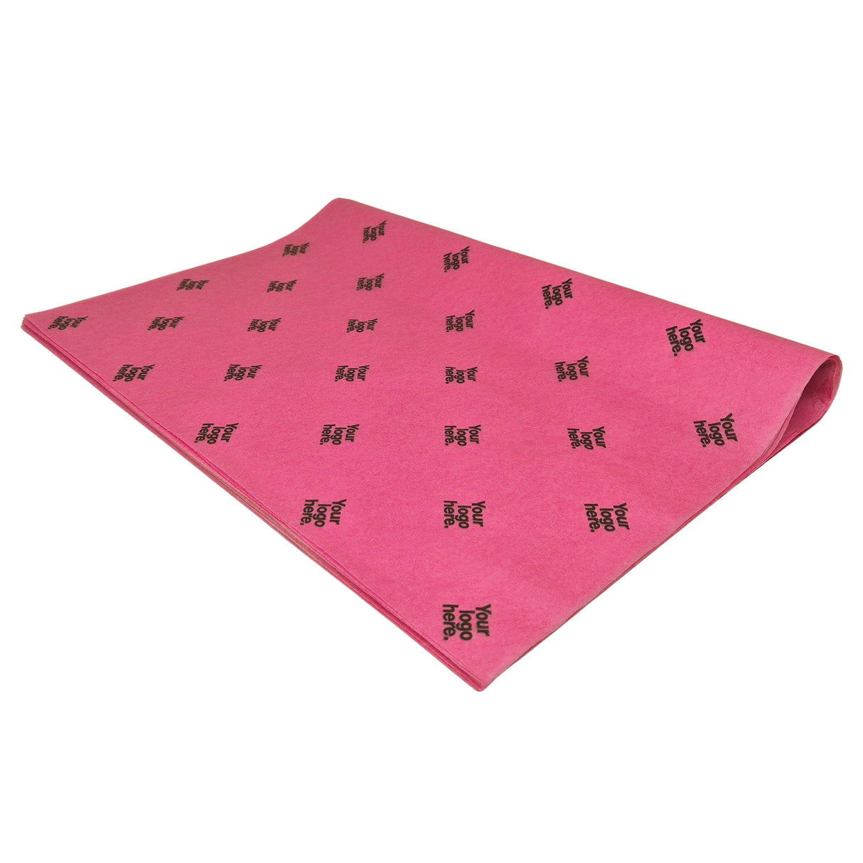 Custom tissue paper dark-pink, ream of folded sheets 17gsm – size 50x75cm