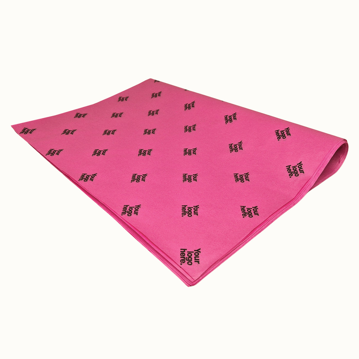 Custom tissue paper fuchsia, ream of folded sheets 28gsm – size 50x75cm