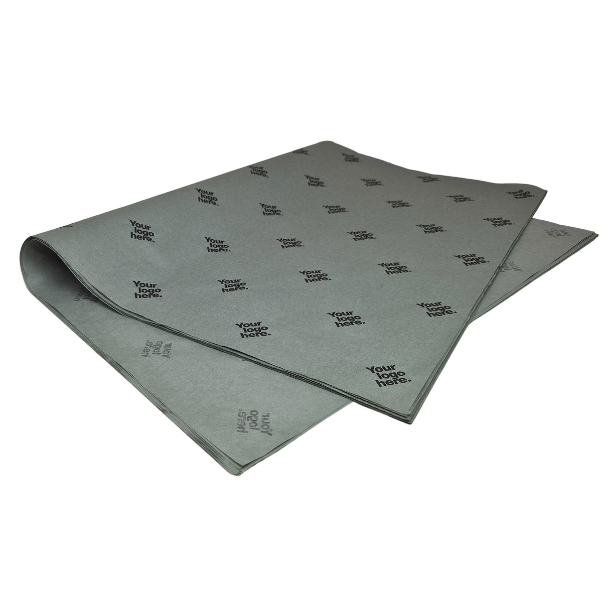 Custom tissue paper grey, ream of sheets 28gsm – size 50x75cm