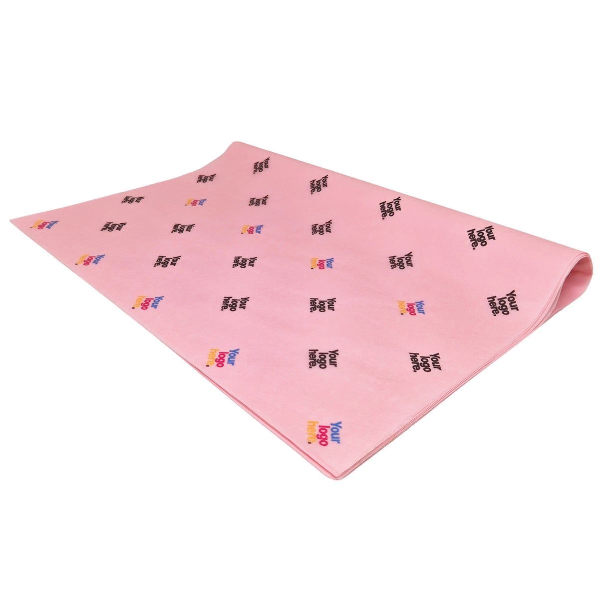 Custom tissue paper light-pink, ream of folded sheets 17gsm – size 50x75cm