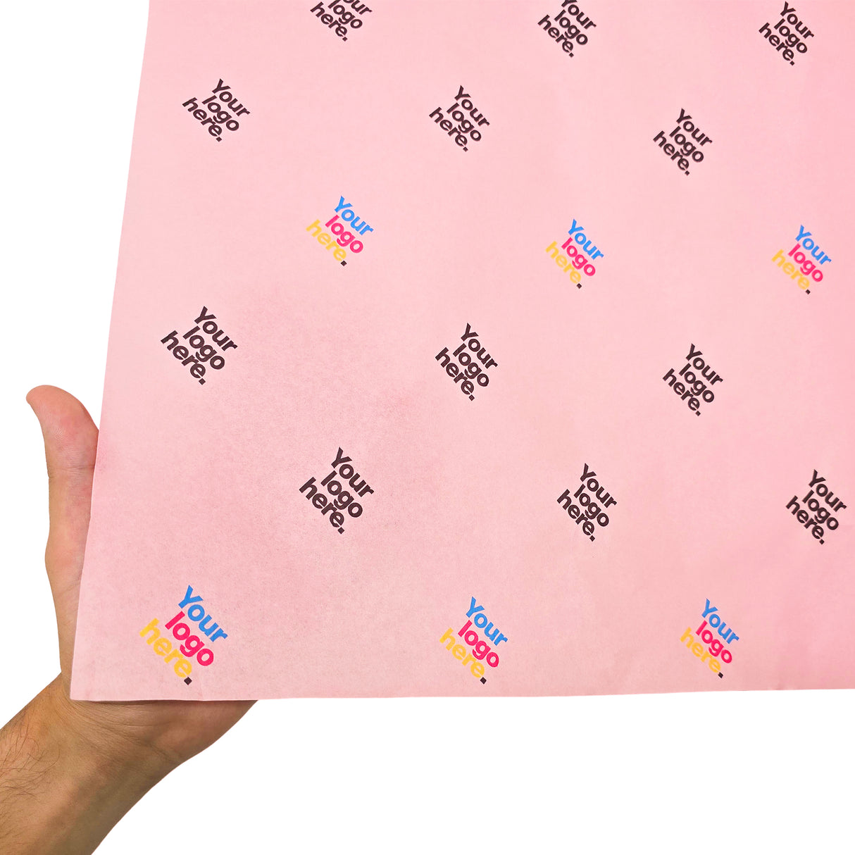 Custom tissue paper pale-pink, texture and transparency, 28gsm – size 50x75cm