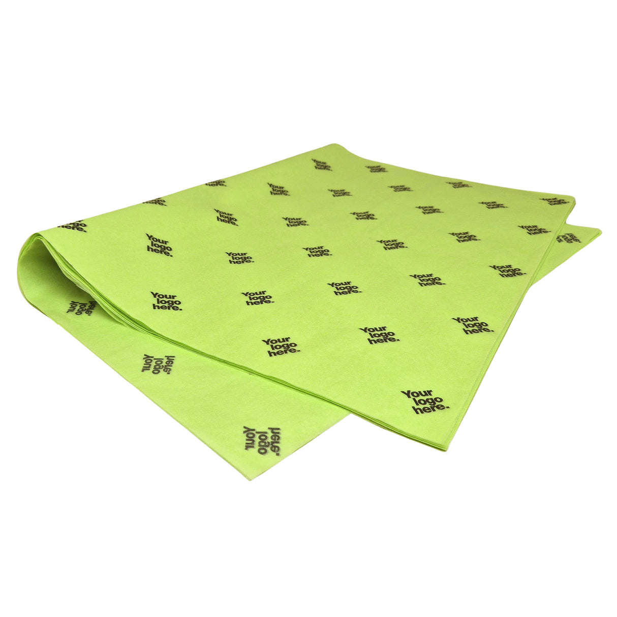 Custom tissue paper lime-green, ream of sheets 17gsm – size 50x75cm