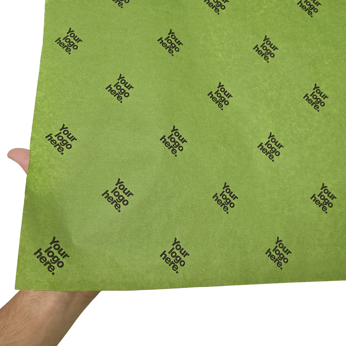 Custom tissue paper olive-green, texture and transparency, 28gsm – size 50x75cm