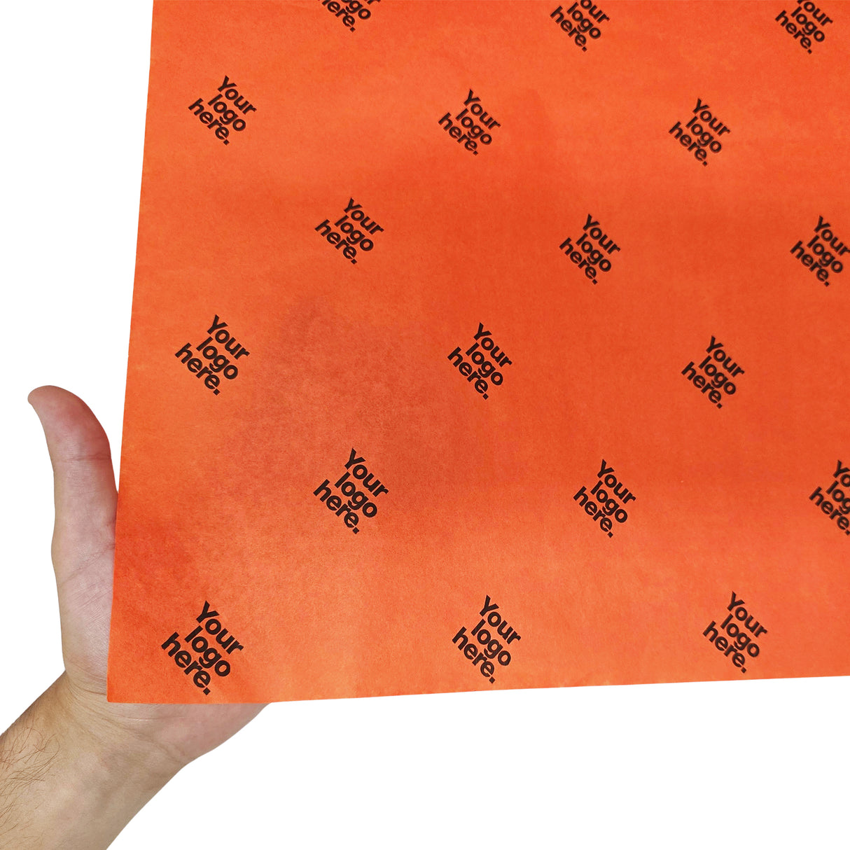 Custom tissue paper orange, texture and transparency, 28gsm – size 50x75cm