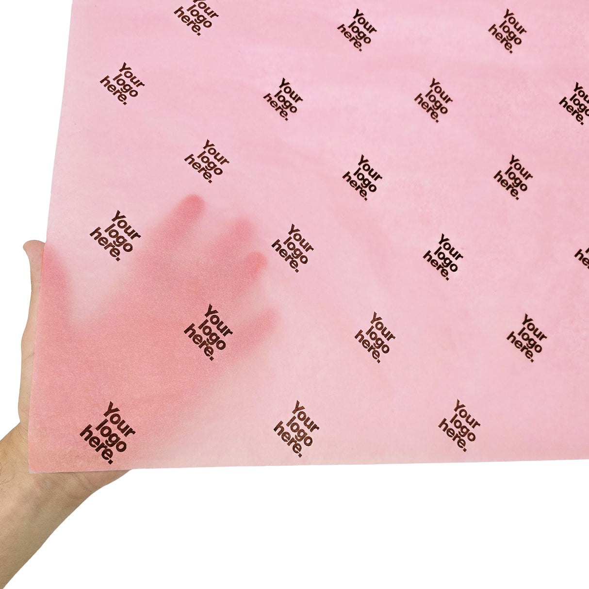 Custom tissue paper pastel-pink, texture and transparency, 17gsm – size 50x75cm