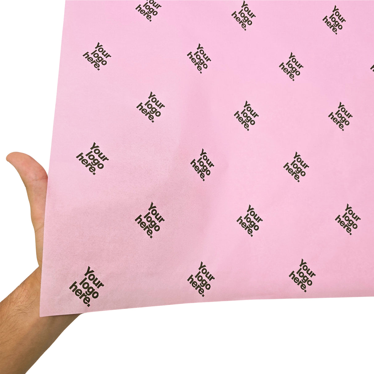 Custom tissue paper pastel-pink, texture and transparency, 28gsm – size 50x75cm