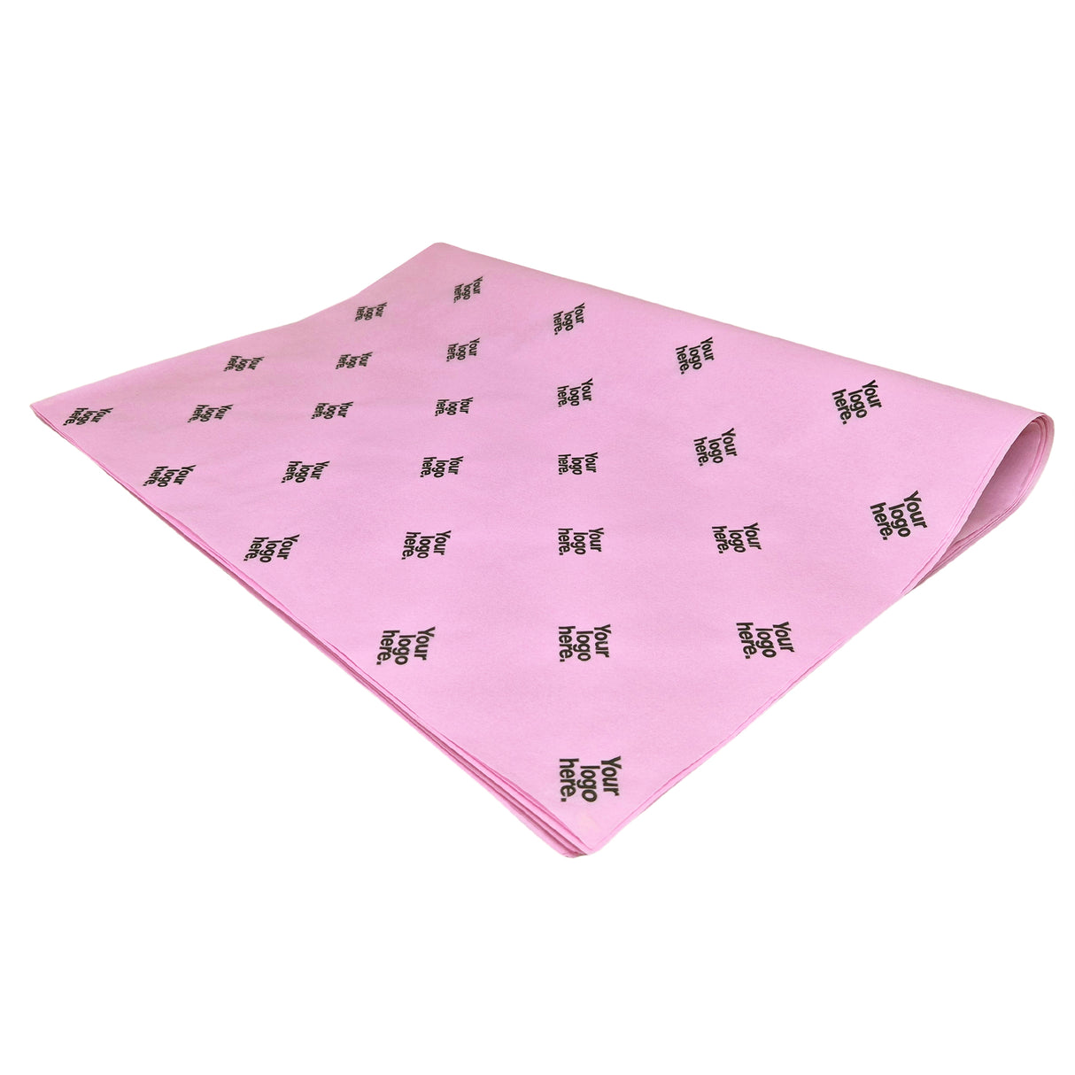 Custom tissue paper pastel-pink, ream of folded sheets 28gsm – size 50x75cm