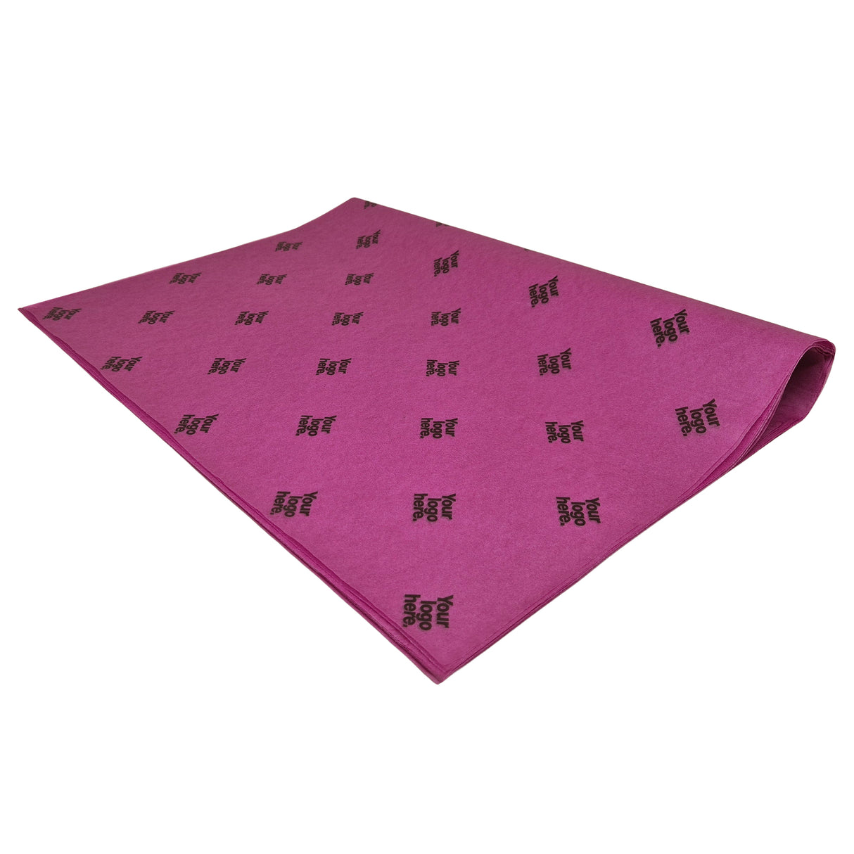 Custom tissue paper plum-purple, ream of folded sheets 17gsm – size 50x75cm