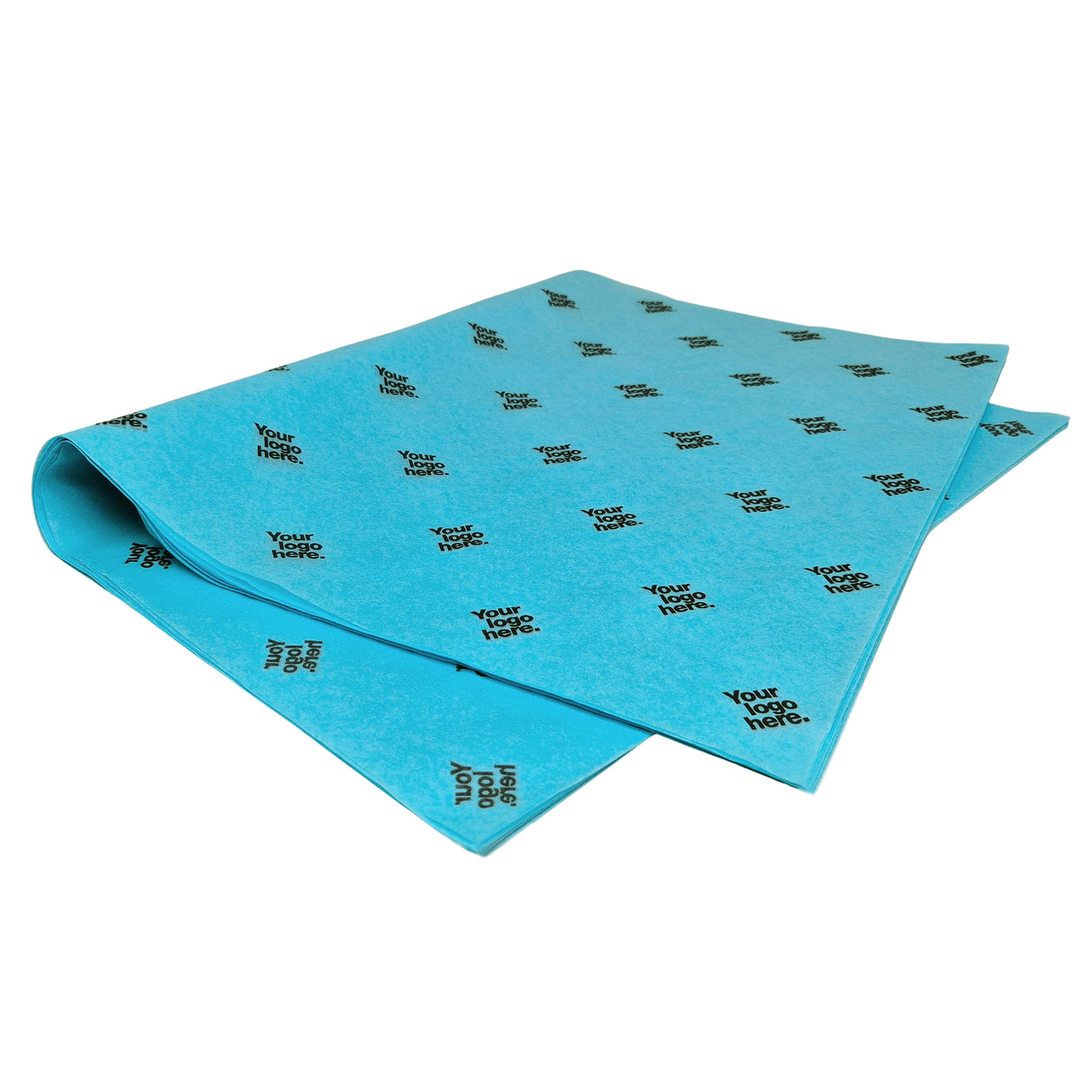 Custom tissue paper turquoise, ream of sheets 17gsm – size 50x75cm