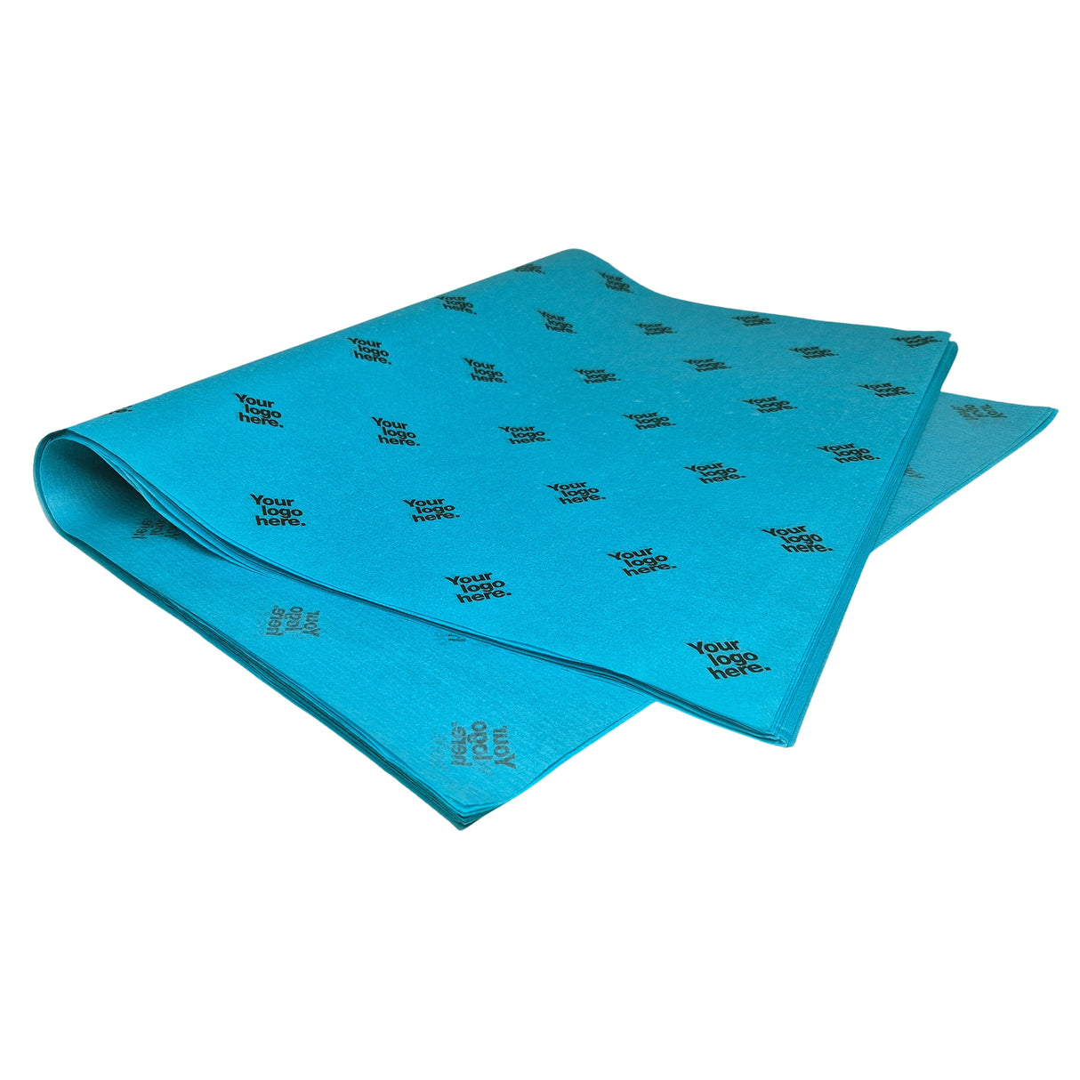 Custom tissue paper turquoise, ream of sheets 28gsm – size 50x75cm