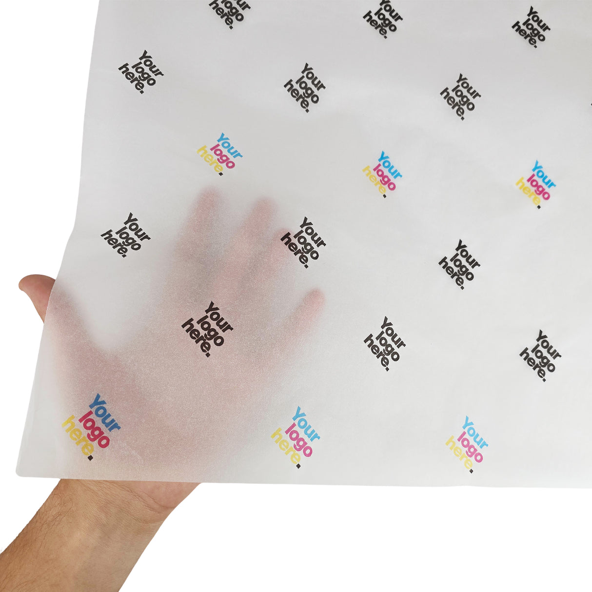 Custom tissue paper white, texture and transparency, 17gsm – size 50x75cm