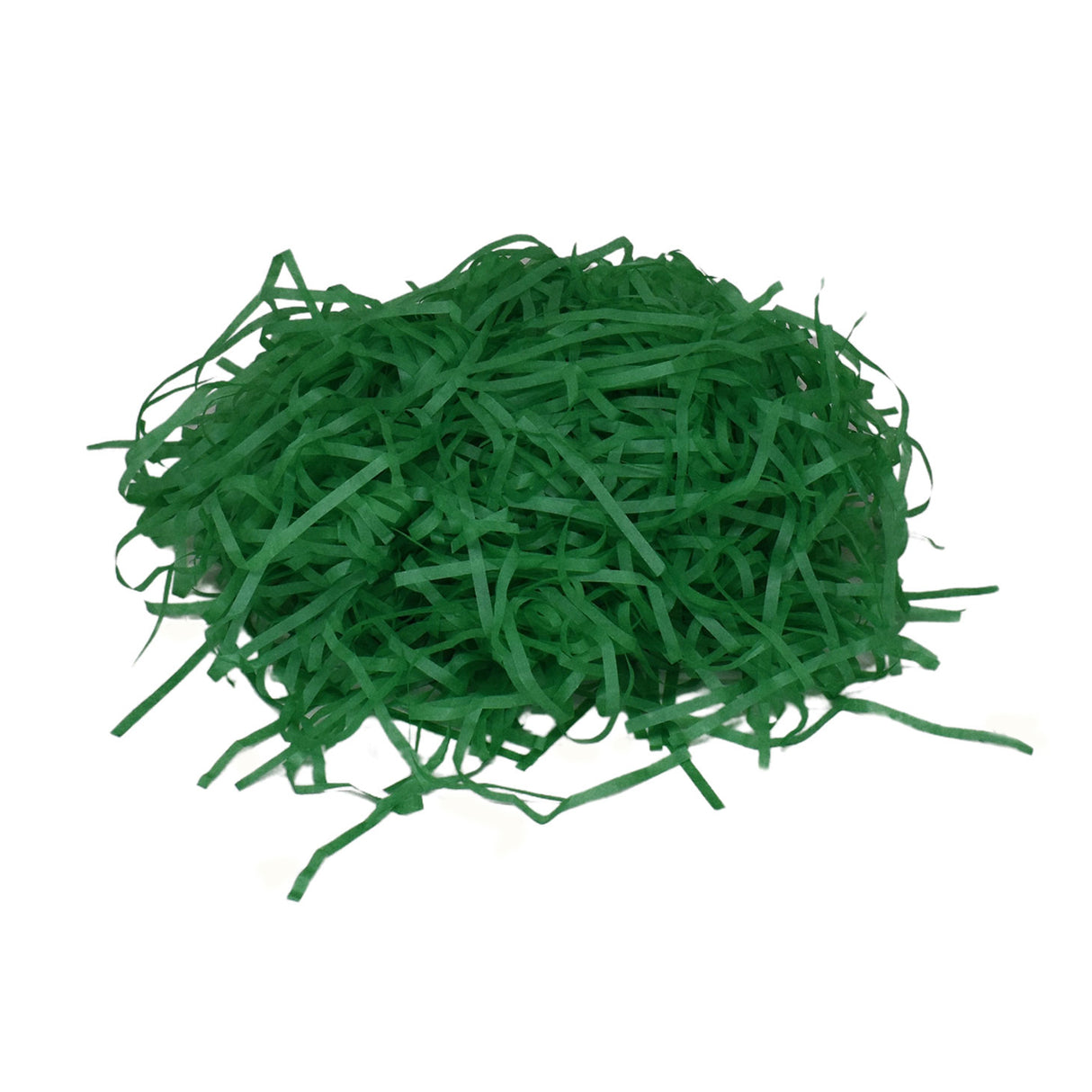 Evergreen tissue paper shred filler for gift boxes