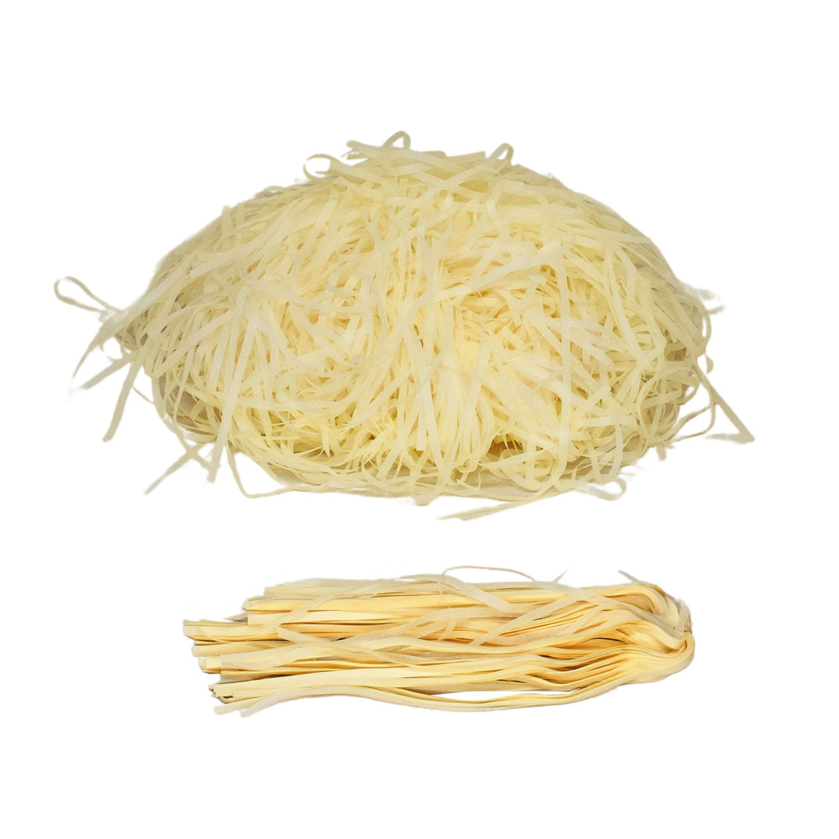 Ivory shredded tissue paper for gift packaging