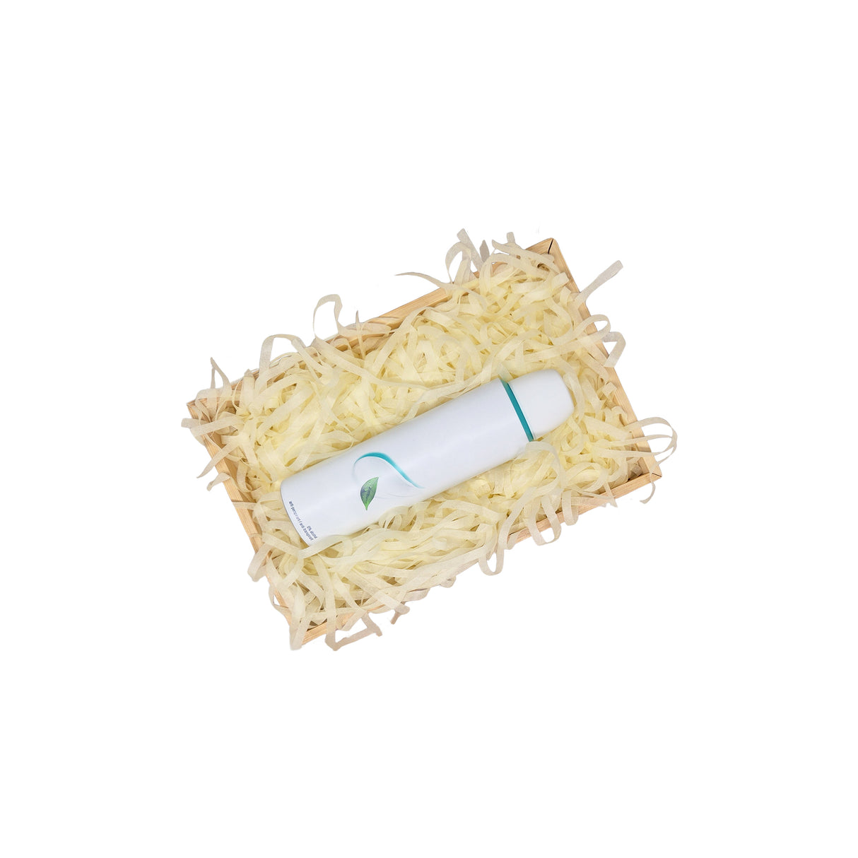 Ivory tissue paper filling presented in a natural gift box