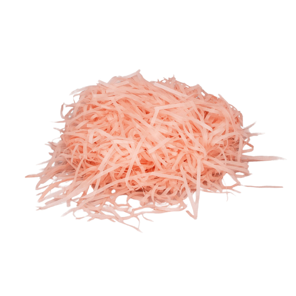Peach tissue paper shred filler for gift boxes