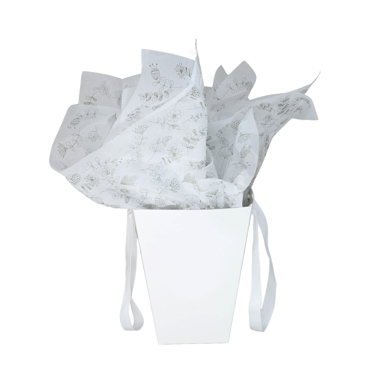 Tissue paper Botanical Sketch, placed in a paper bag, 17gsm – size 50x75cm