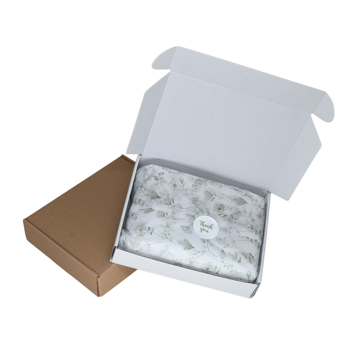 Tissue paper Botanical Sketch, placed in a transport box, 17gsm – size 50x75cm