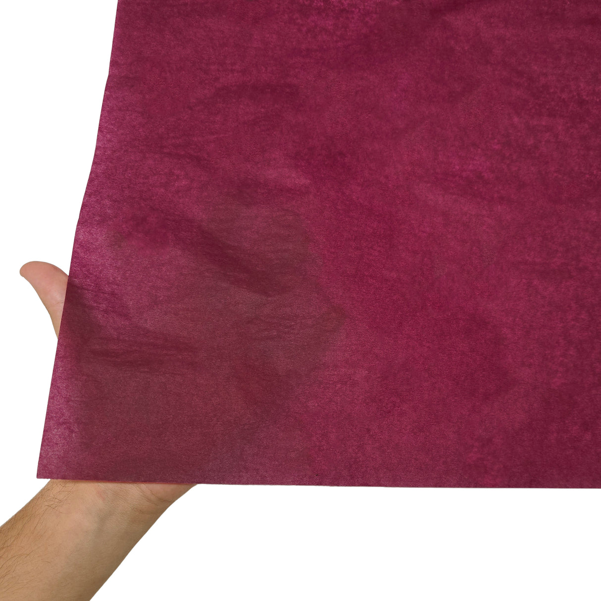 Plain tissue paper burgundy, texture and transparency, 17gsm – size 50x75cm