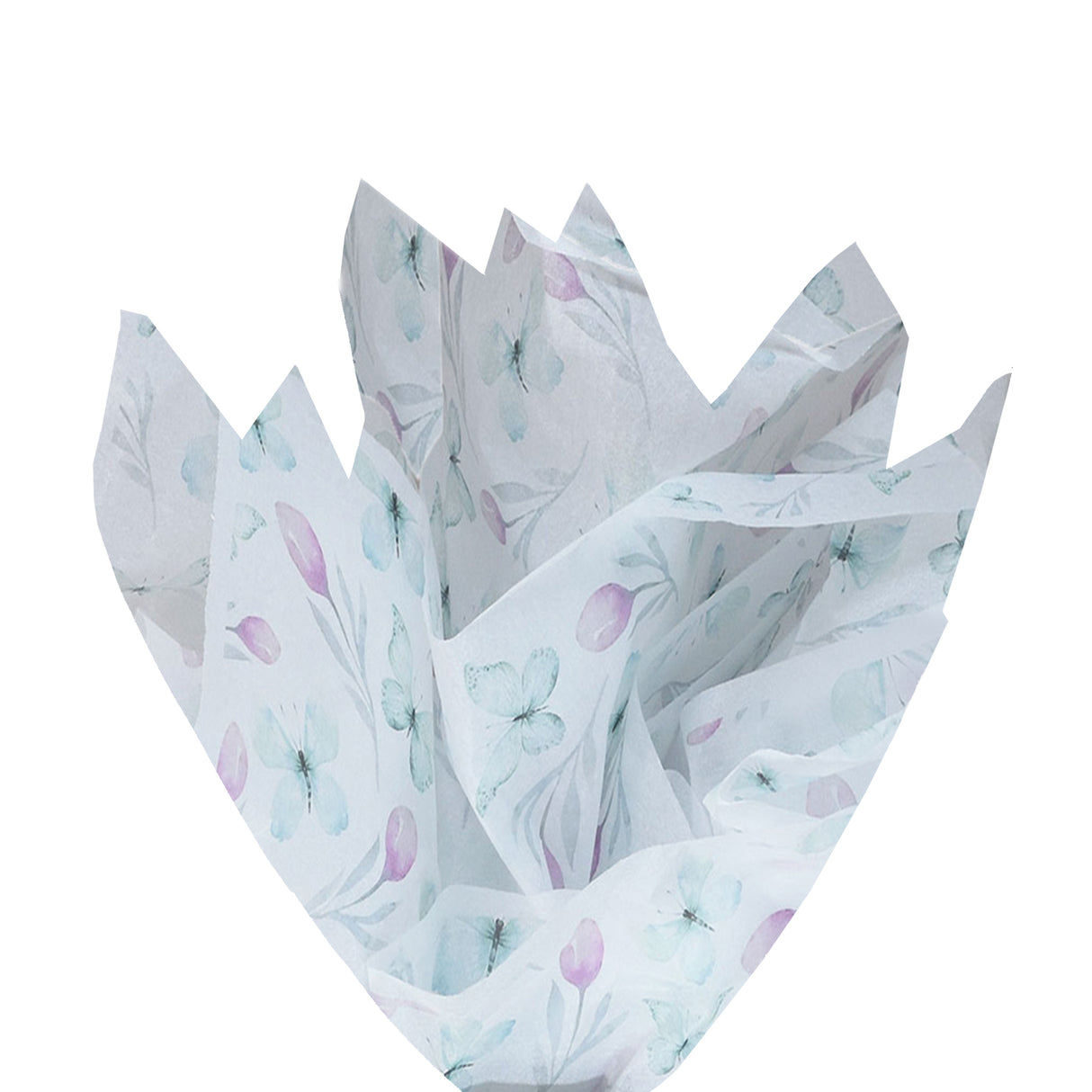Tissue paper Butterfly Whisper, fan arrangement, 17gsm – size 50x75cm