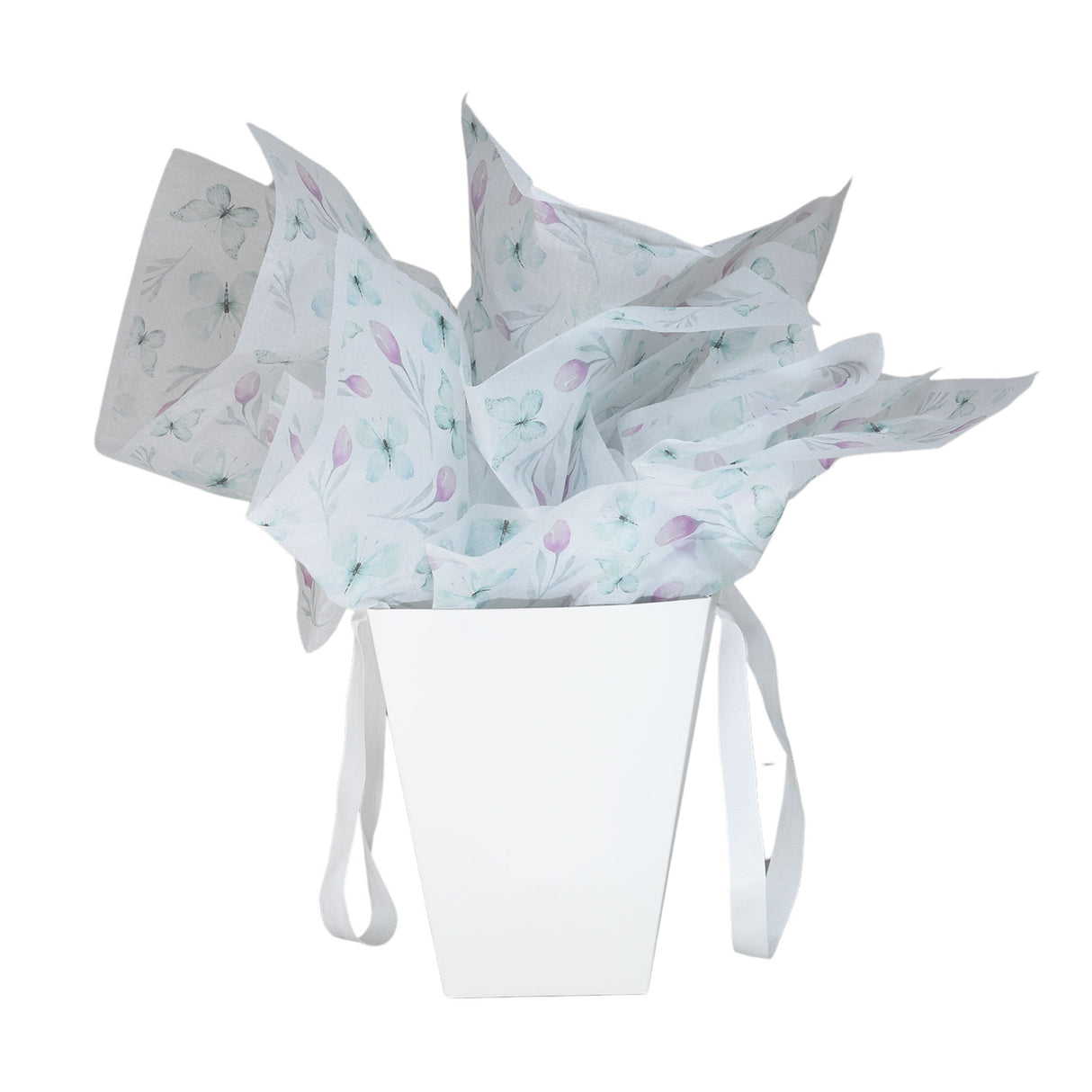 Tissue paper Butterfly Whisper, placed in a paper bag, 17gsm – size 50x75cm