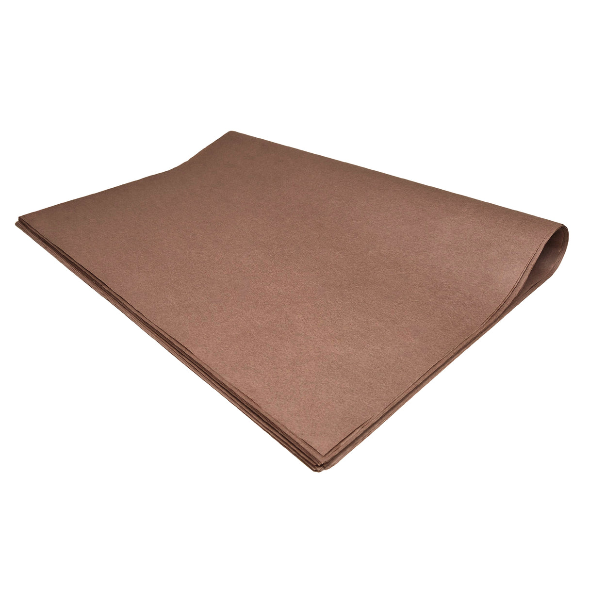Plain tissue paper brown, ream of folded sheets 28gsm – size 50x75cm