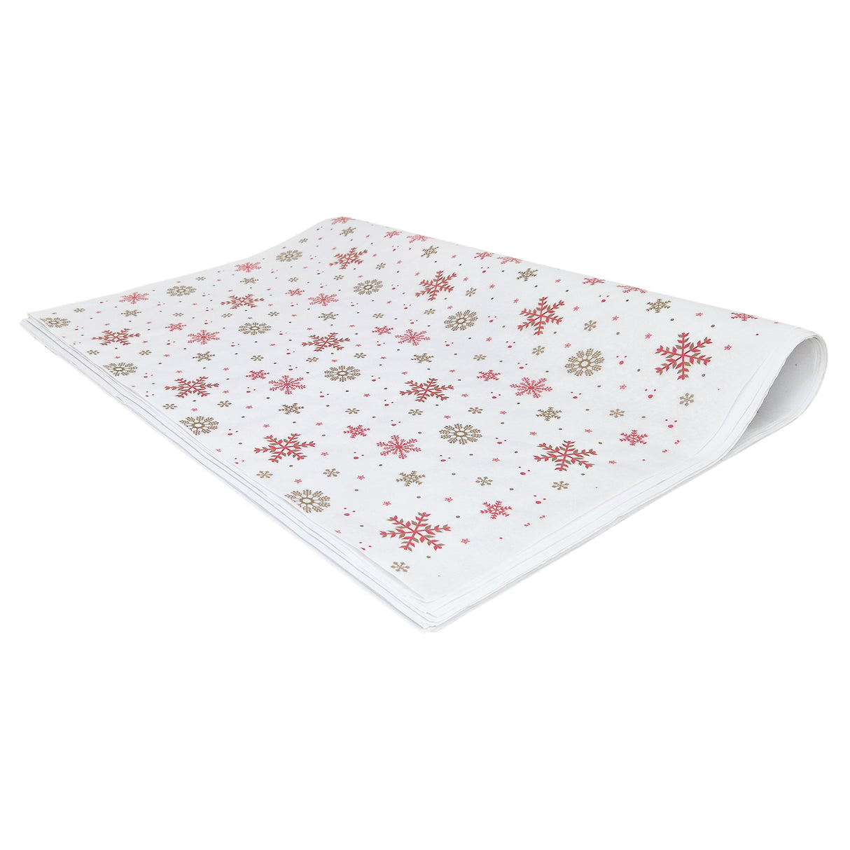 Tissue paper Crimson Crystals Christmas, ream of folded sheets 28gsm – size 50x75cm