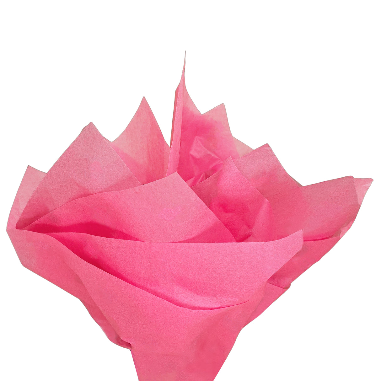 Plain tissue paper dark-pink, fan arrangement, 17gsm – size 50x75cm