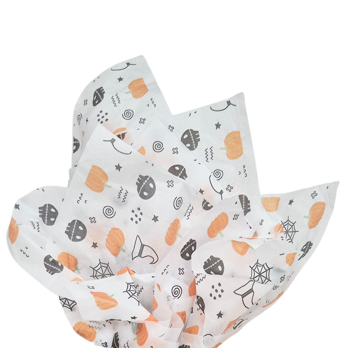 Tissue paper Enchanted Pumpkins, fan arrangement, 17gsm – size 50x75cm