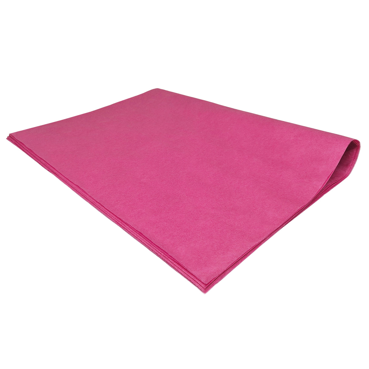 Plain tissue paper fuchsia-pink , ream of folded sheets 17gsm – size 50x75cm