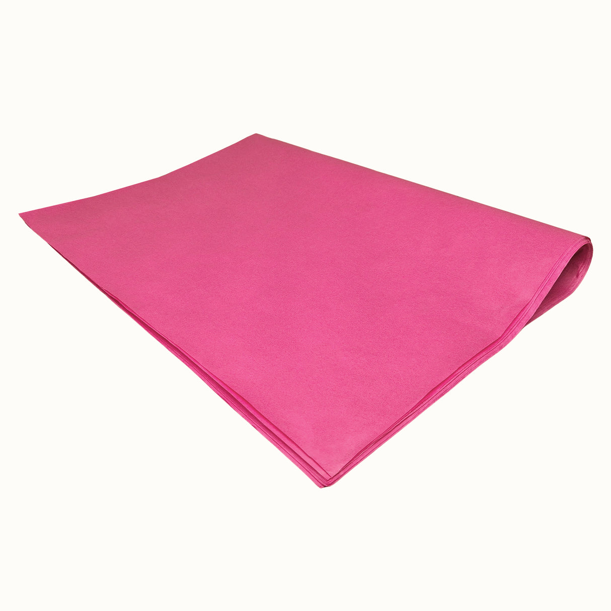 Plain tissue paper fuchsia, ream of folded sheets 28gsm – size 50x75cm