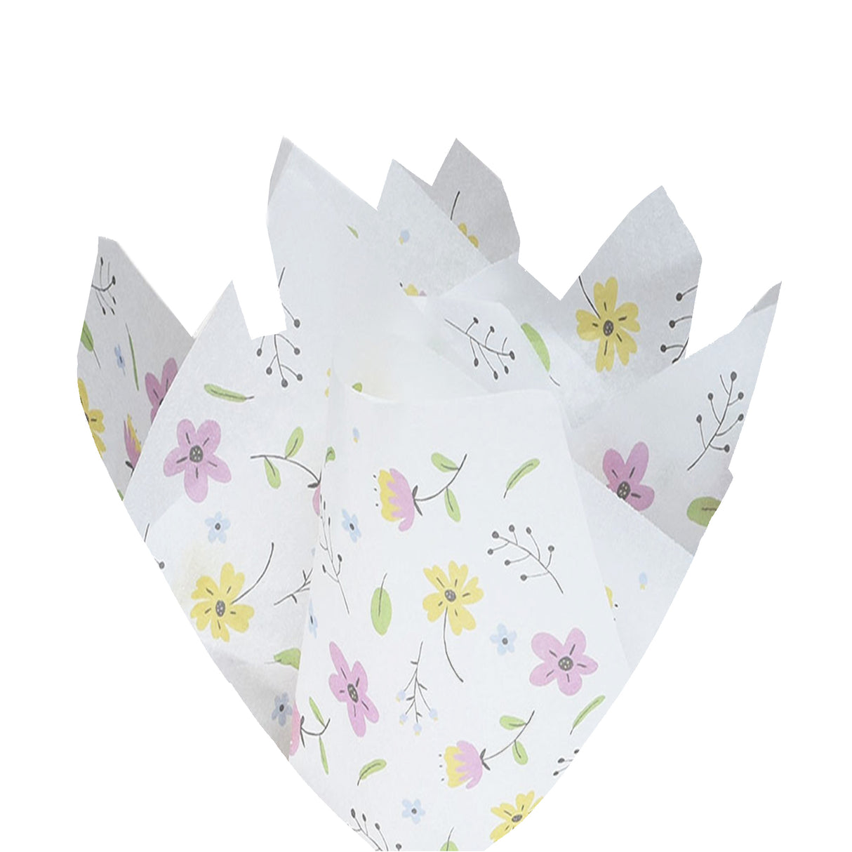Tissue paper Garden Joy, fan arrangement, 17gsm – size 50x75cm
