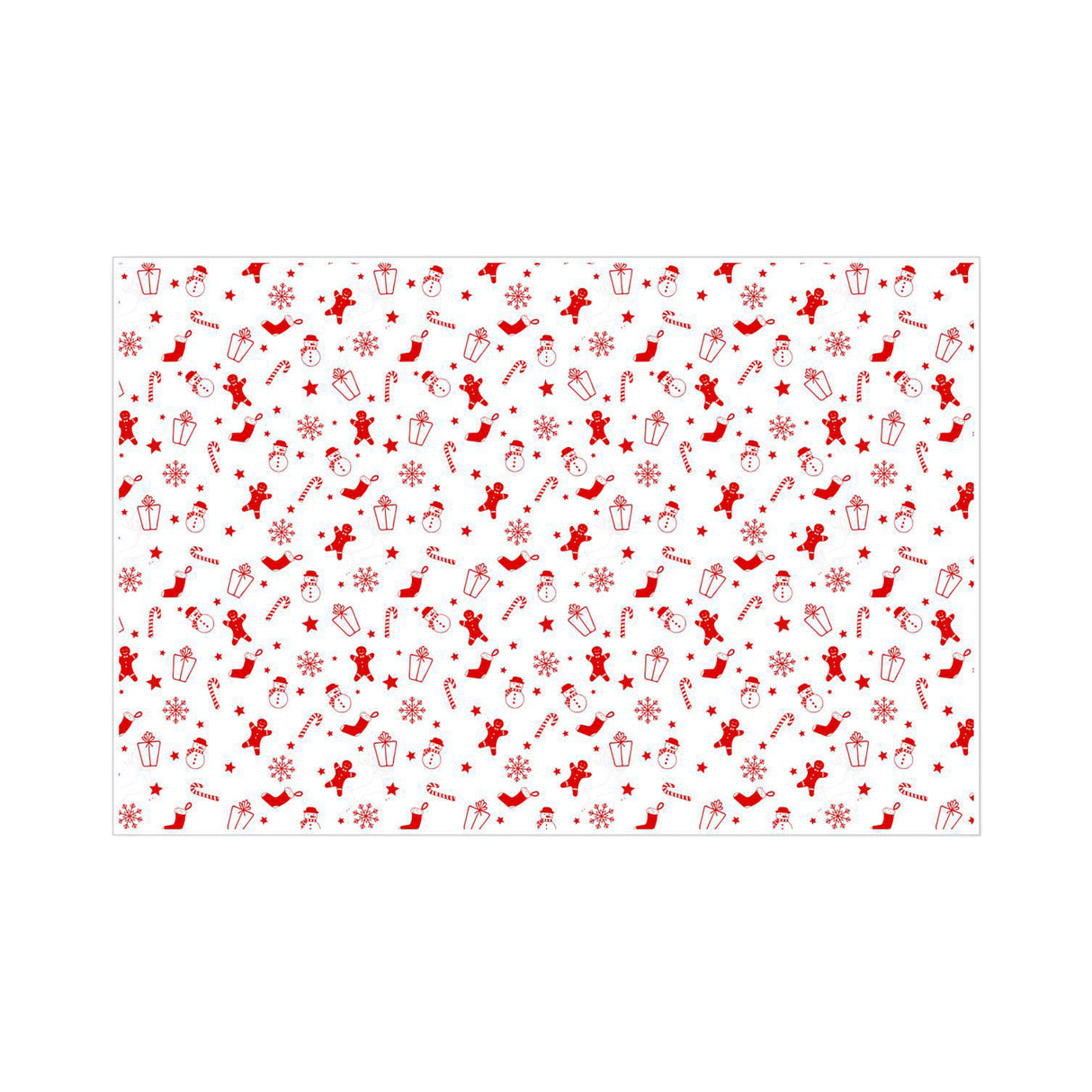 Tissue paper Gingerbread Parade Christmas, open sheet, 28gsm – size 50x75cm