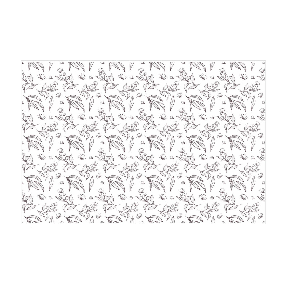 Tissue paper Graphite Garden, open sheet, 17gsm – size 50x75cm