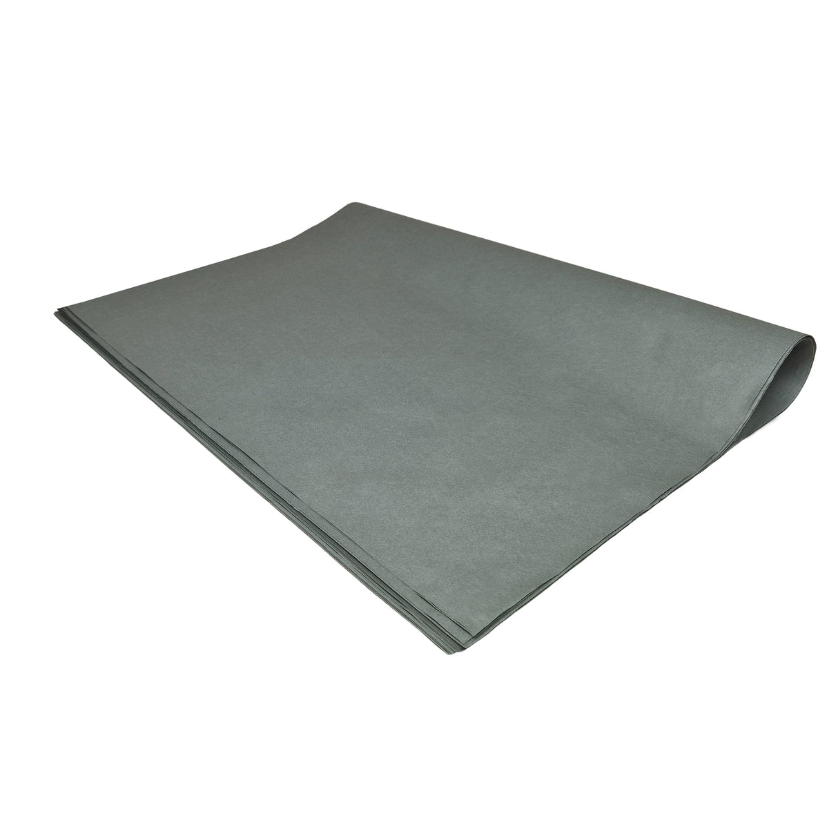 Plain tissue paper grey, ream of folded sheets 28gsm – size 50x75cm