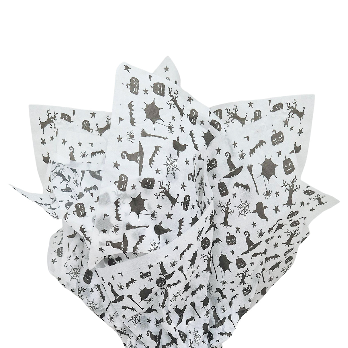 Tissue paper Halloween Shadows, fan arrangement, 17gsm – size 50x75cm