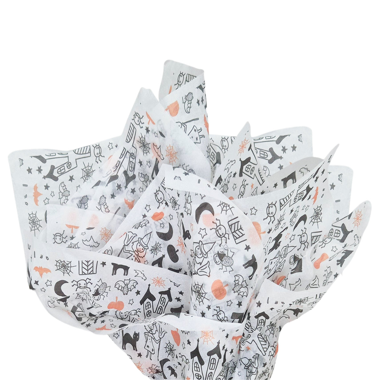 Tissue paper Haunted Castle, fan arrangement, 17gsm – size 50x75cm