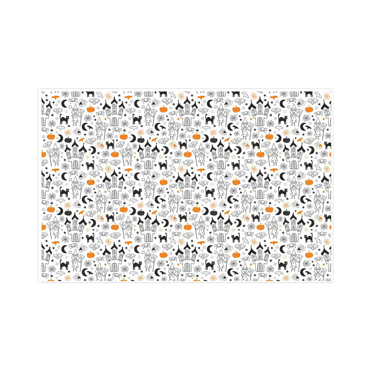 Tissue paper Haunted Castle, open sheet, 17gsm – size 50x75cm